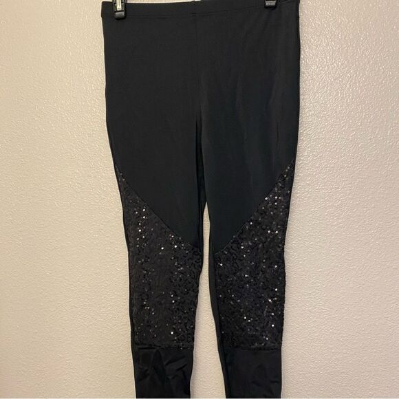 Weissman dance costume black sequin pants leggings Rock That Body 12426 XLC SA - Picture 3 of 11
